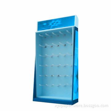 Blue Paper Display Shelf Display Stand